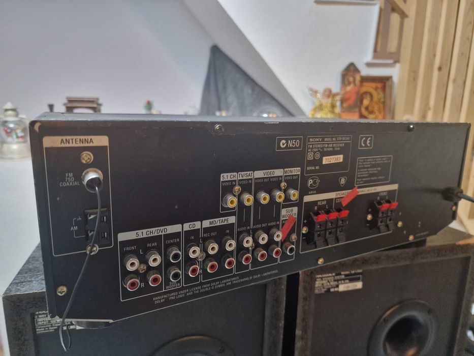 Amplificator Receiver SONY STR-DE345 F Puternic 100w pe canal Stare f