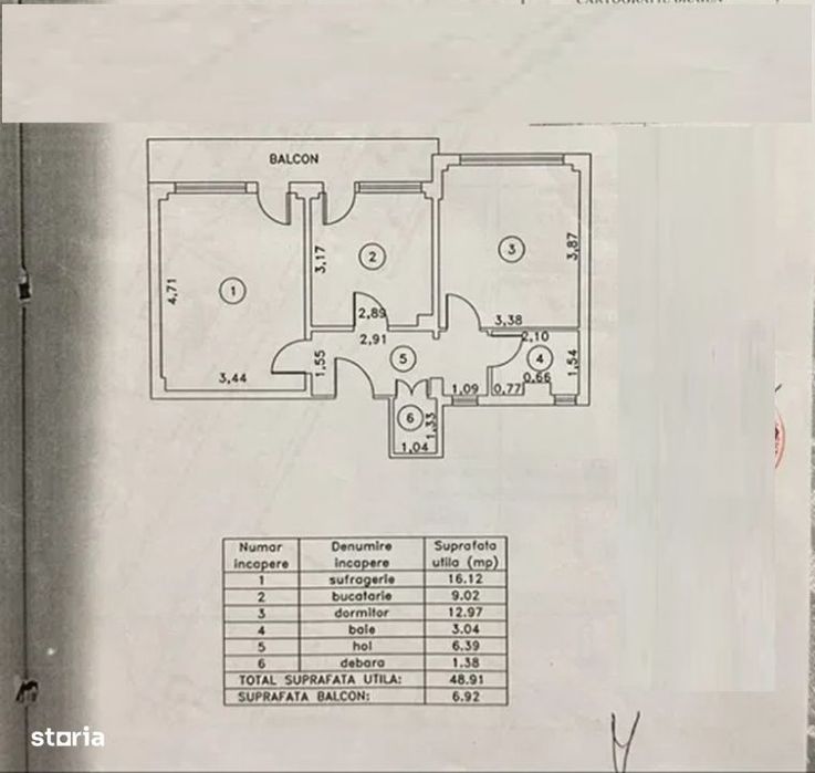 Calarasilor Viziru - Apartament 2 camere decomandat, suprafata 55mp.