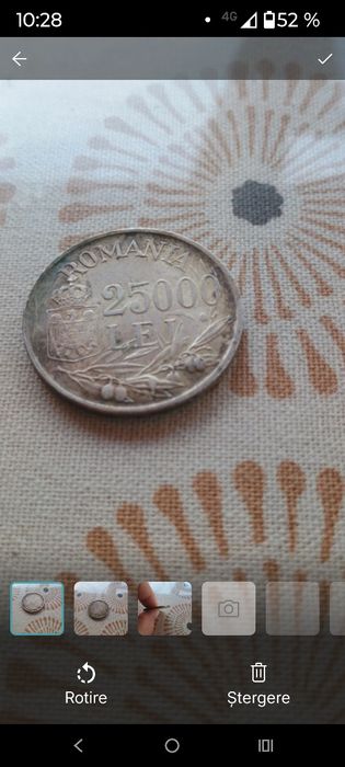 Monedă Argint 25.000 Lei 1946 – Regele Mihai I