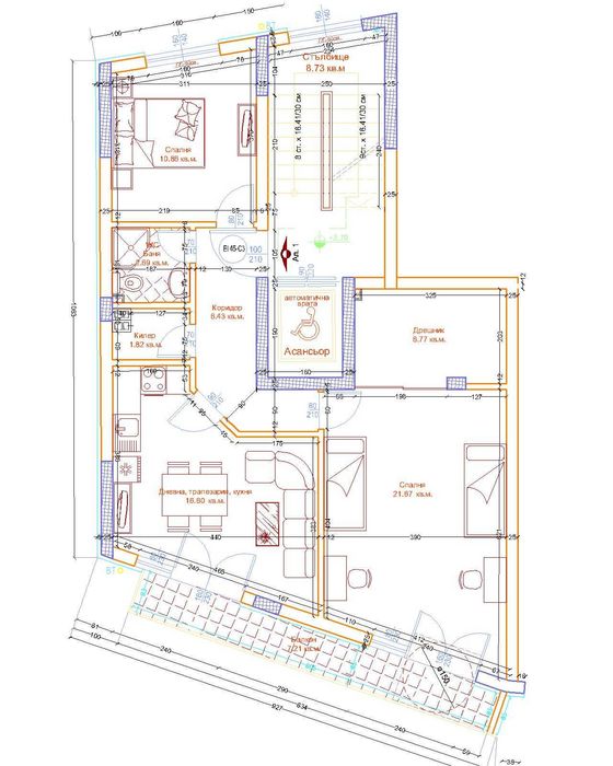 Продава се Тристаен апартамент в Варна, Погреби - 100 кв.м за 765 €/кв.м - Снимка #9