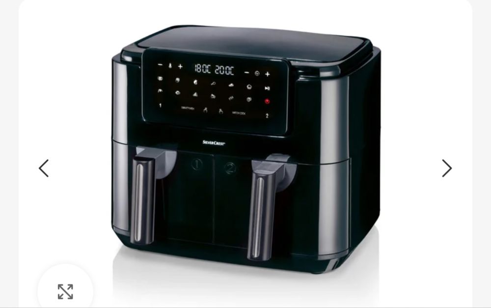 Airfryer с две отделения за различни ястия Silvercrest