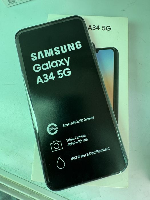 Samsung A 34. 5G.   6 ga.  128. Gb ideal radnoy