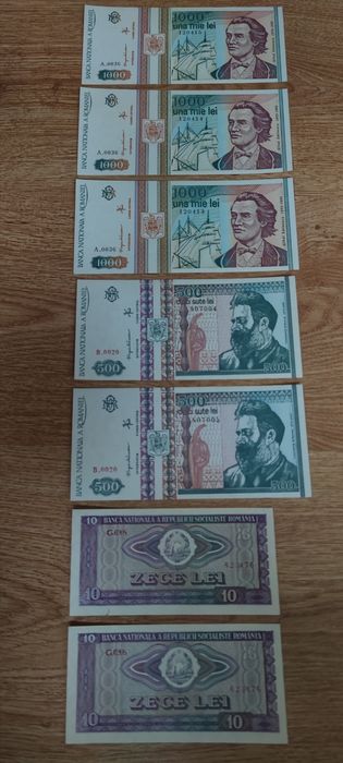 Bancnote vechi serii consecutive