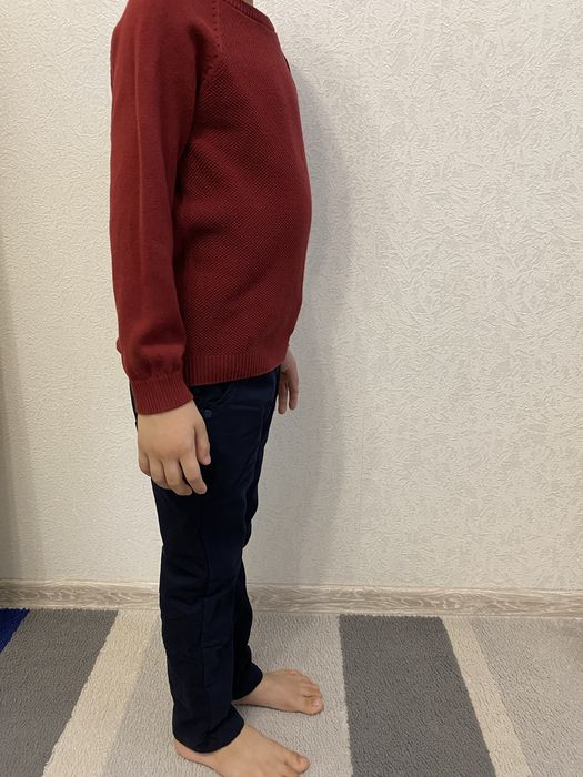 Утепленные брюки для мальчика размер 104-110