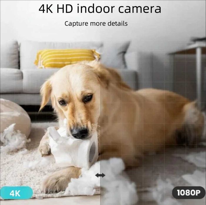 Wi-Fi Дигитален LED Часовник със Скрита 4K Камера, Безжично Зарядно, Час и Температура, Видеонаблюдение