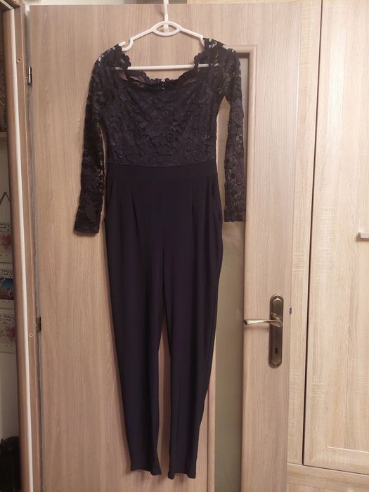 Salopeta eleganta cu dantela