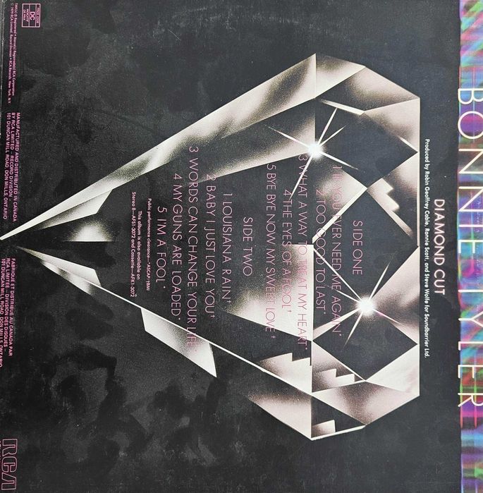 Грамофонна плоча - Bonnie Tyler - Diamond Cut - Mint качество