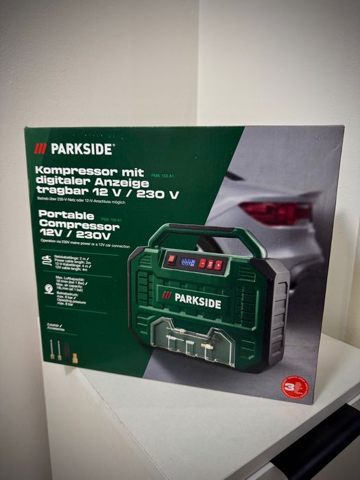 Преносим компресор с цифров дисплей PARKSIDE