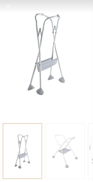 Cadita de imbaiere bebe + masa de schimbat + suport metalic