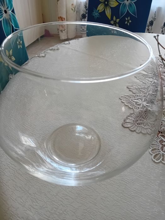 Bol sticlă pentru pești