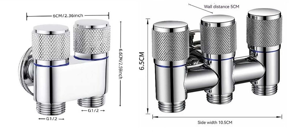 Хигиенна душ система с двоен/троен кран - 4 цвята