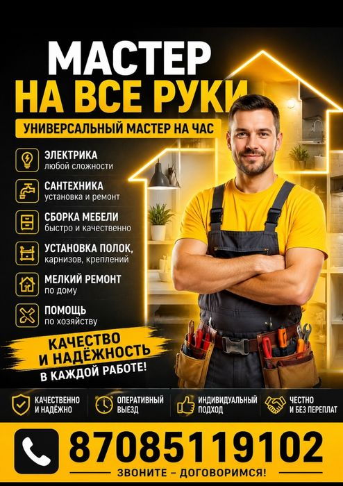 Мастер на все руки.*мастер на час*универсал.