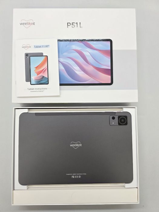 12" Таблет, Android 14, 16GB RAM, 256GB, 4G LTE + калъф/ клавиатура
