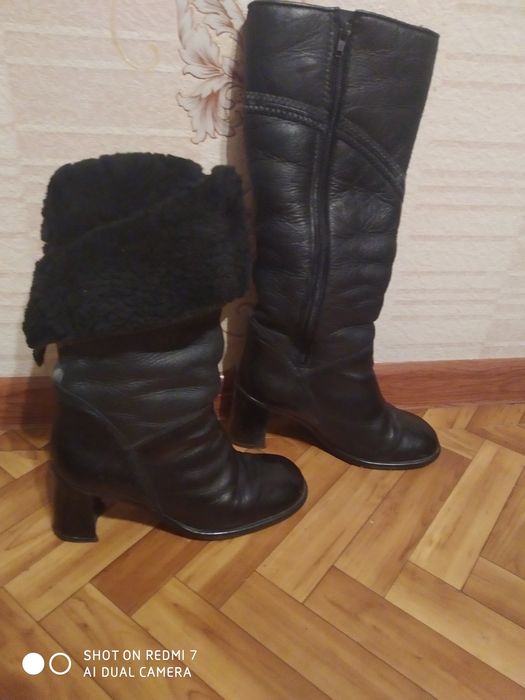 Сапожки женские,кожаные,зимние,38 размер.