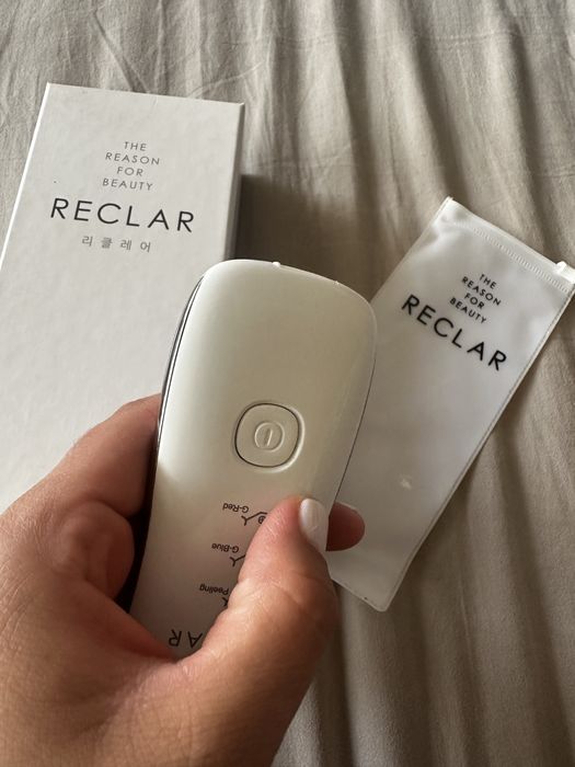 Reclar Exfoliant galvanic pentru terapie cu lumină argintiu