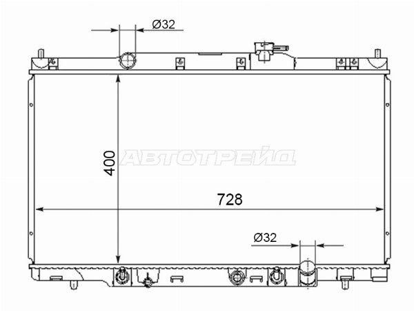 Радиатор Honda Cr-v