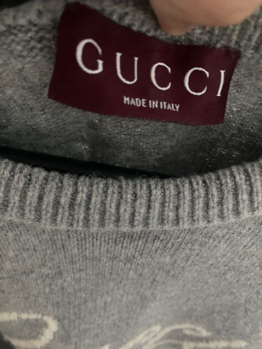 Кофта gucci серая