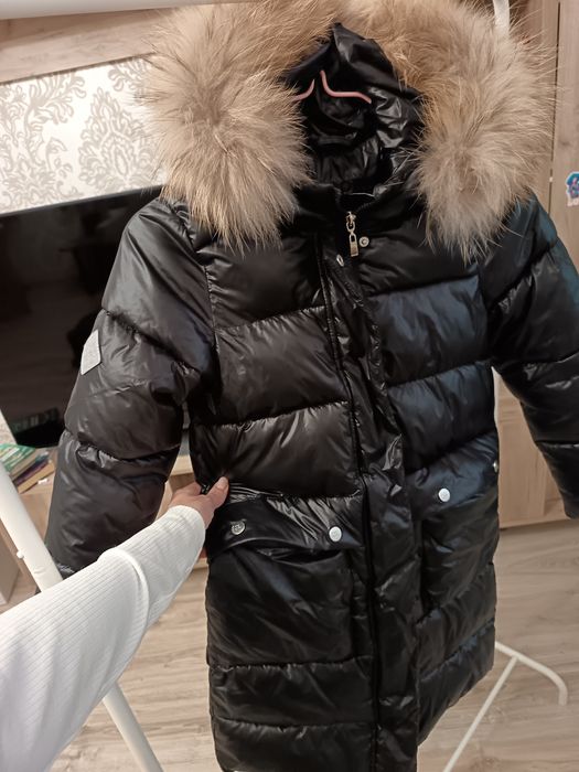 Пуховик на девочку рост 128-130