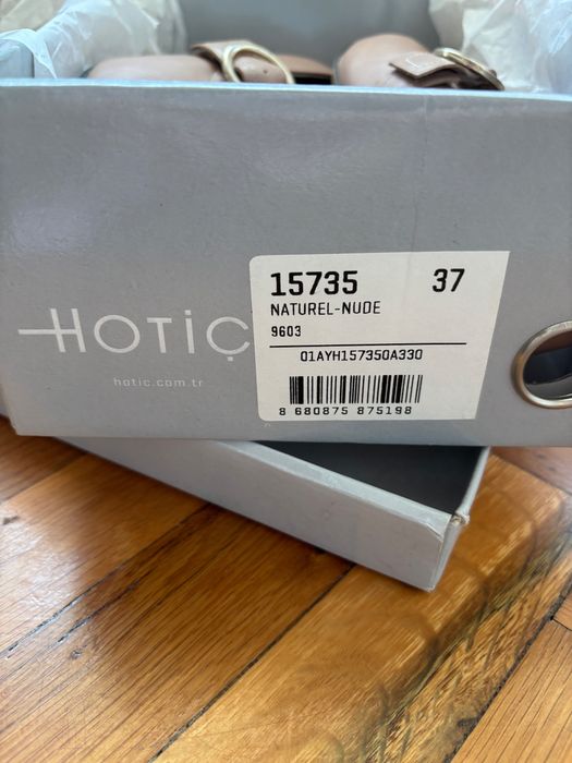 Дамски обувки на ток – Hotic – естествена кожа – 37 номер