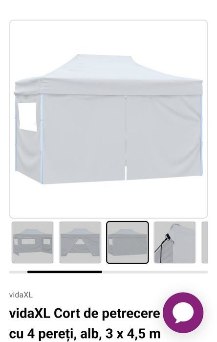 Cort evenimente gradina pavilion 3x4,5