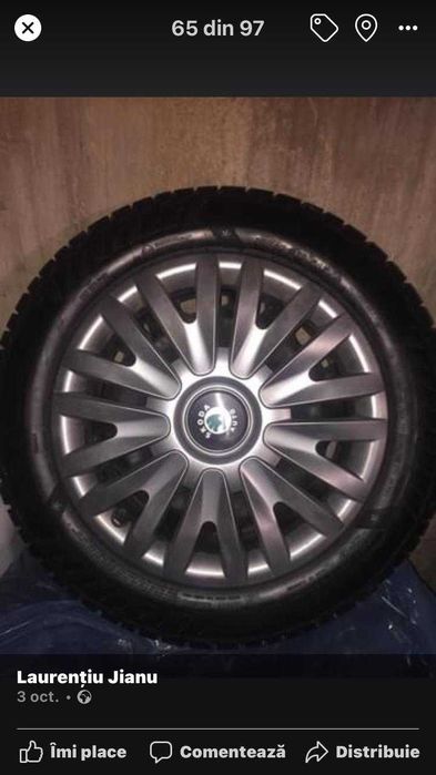 Set Cauciuc + Janta Skoda rapid