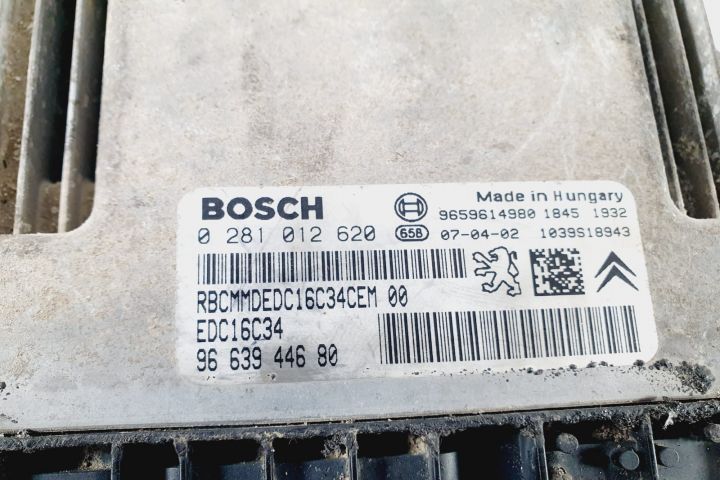 Calculator motor ecu 1.6 hdi 9hw 0281012620 9663944680 Peugeot Partner 1 (facelift)  [din 2002 pana