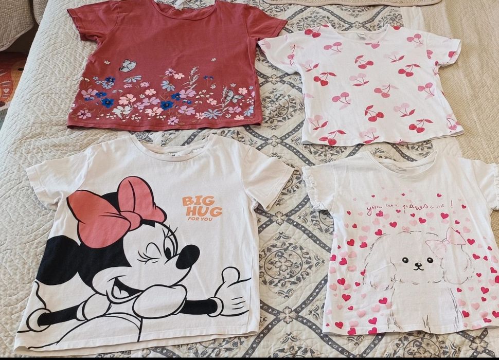 Tricou fete pt 6-7 ani . Waikiki și H&M
