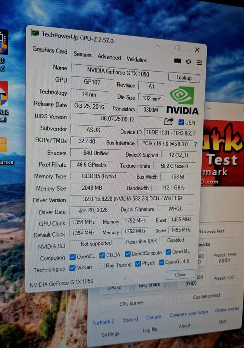 Продам GTX 1050 2GB