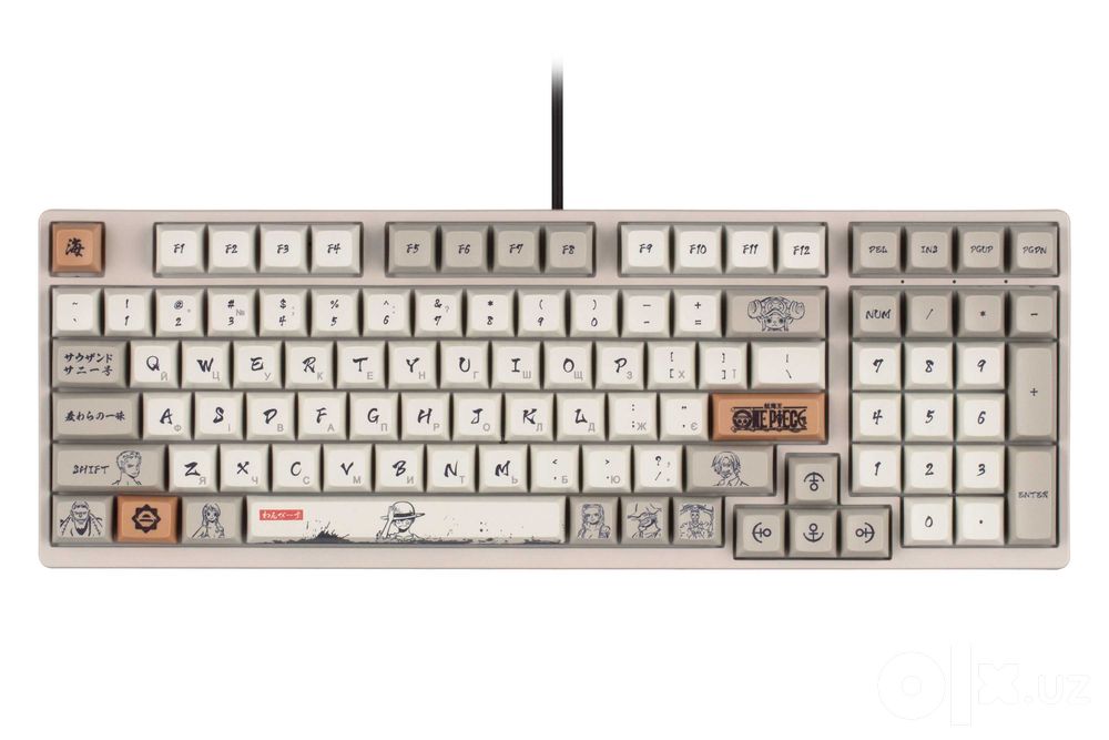 }Клавиатура Akko 3098S RGB One Piece Calligraphy CS Jelly Blue RGB