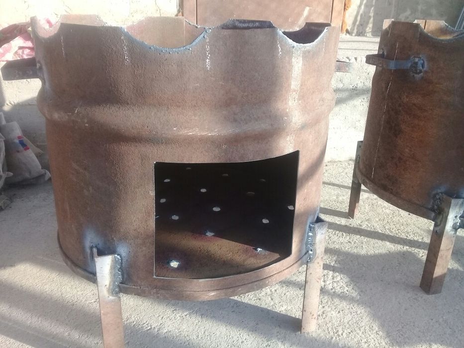 Ошақ әртүрлі размерде.