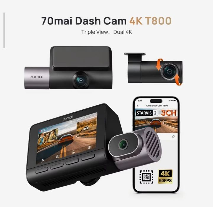 Новый 70mai T800 видеорегистратор 70may