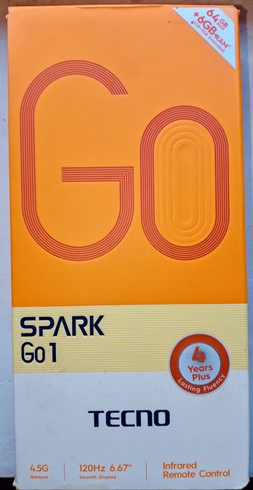 Tecno Spark Go 1. 3/64 GB karobka dokmenti bor .
3/64 GB . Network-4 5