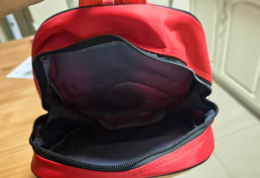 Ghiozdan fetite buburuza rosu