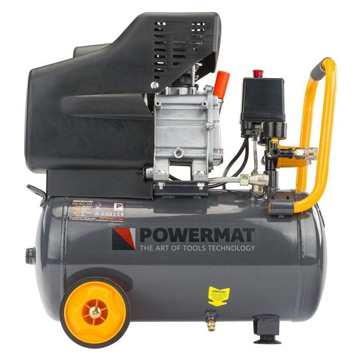 Compresor de aer 24 litri cu 1 piston, 1.85 kW 2.5 CP, 8 bari, debit
