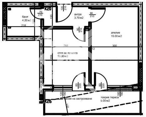Едностаен апартамент в кв.Тракия 29-7464