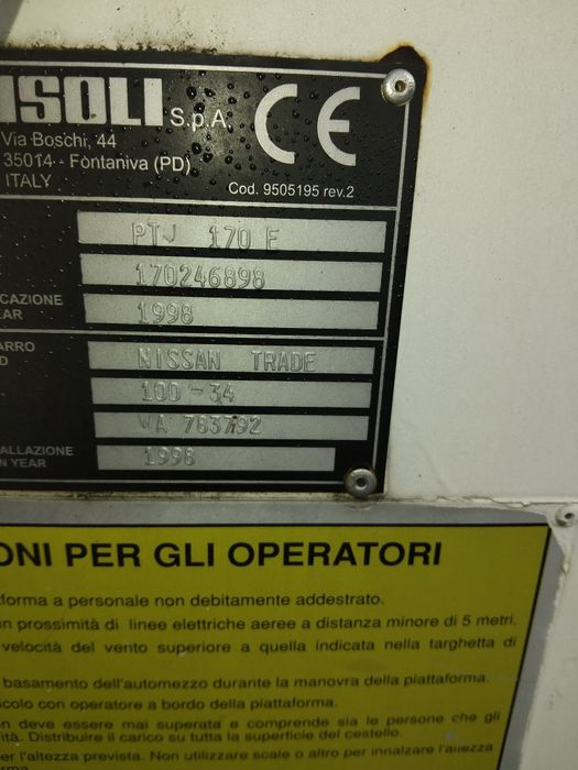 Vând platforma cu nacela