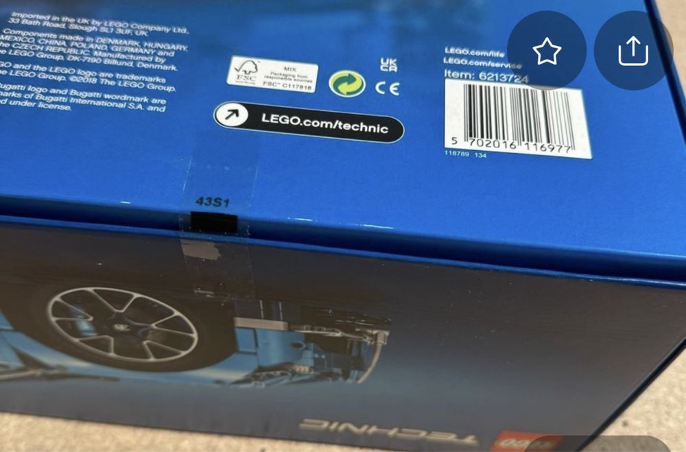 Lego 42083 Bugatti Chiron