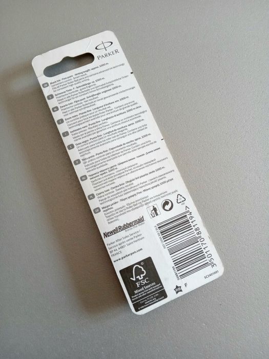 Стержень для роллера Parker (Refill Roller Ball). Чёрный