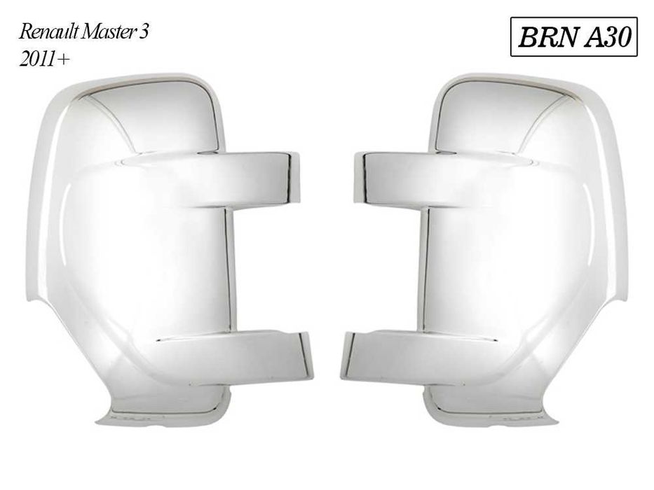 Хромирани капаци за огледала бусове на Mercedes, VW, Renault и Ford