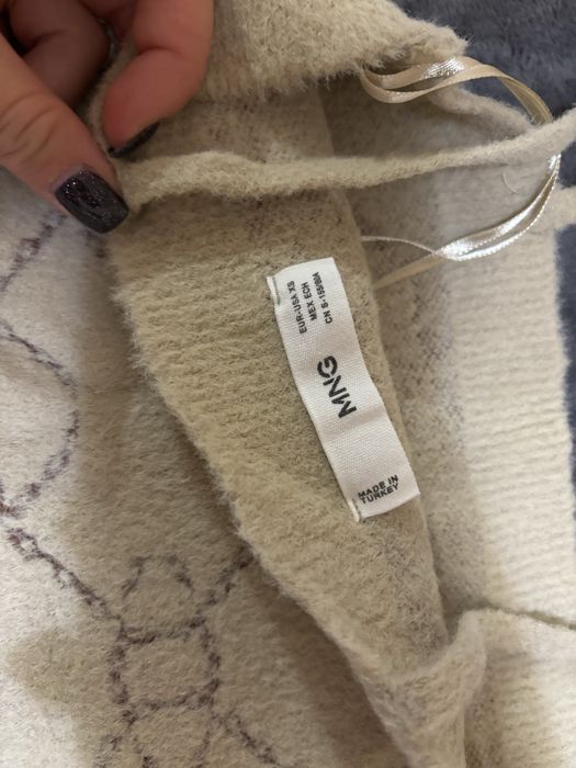 Knit бежов сет mango комплект пола и топ