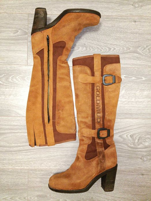 Cizme Goldmud piele naturala întoarsă impermeabile