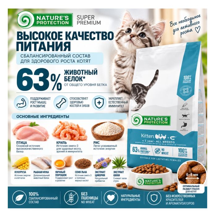 Корм для котенок