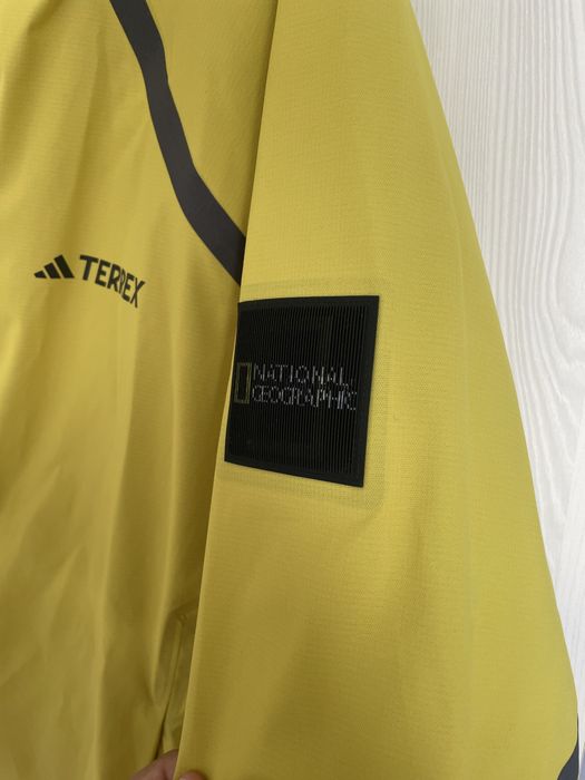Jacheta Adidas Terrex x National Geographic Climaproof Rain Jacket Yellow