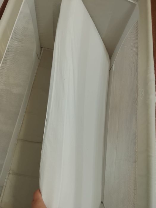 Patut pliabil 120x60 + saltea + lenjerie