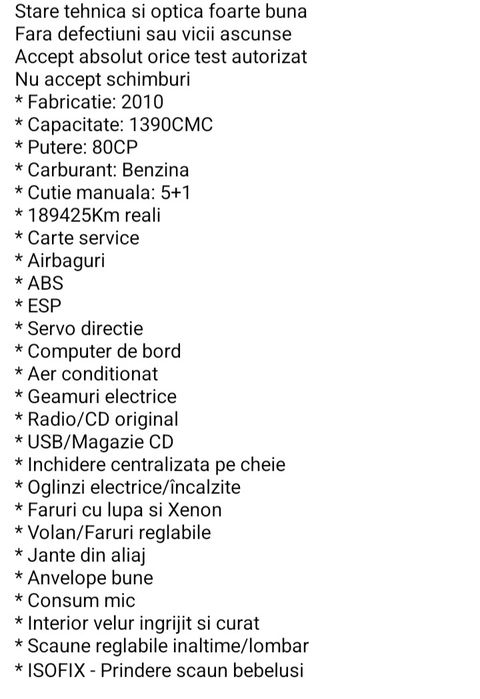 Skoda octavia 2010 1.4 benzina