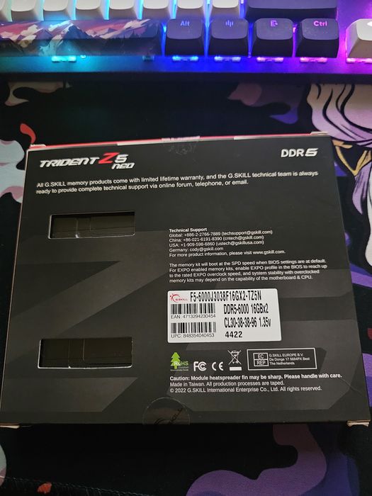 Ryzen 5 7500f /  32GB DDR5 6000MHZ 30CL /750w /3080ti/ 1050TI