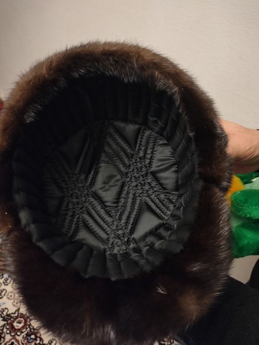 Норковая мужская шапка