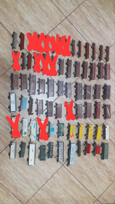 Vagoane marfa trenulet electric scara HO