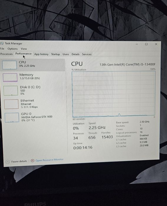 pc gaming i5 13400F Gtx 1650