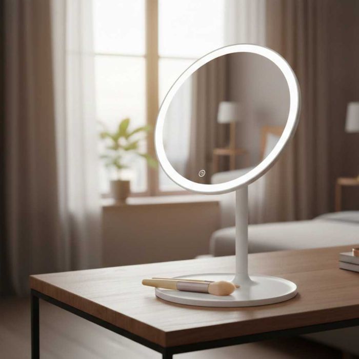 LED козметични огледала за грим - варианти: кръг и квадрат